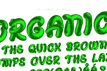 ORGANICAL PERSONAL USE font