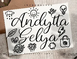 Andytta Selya font