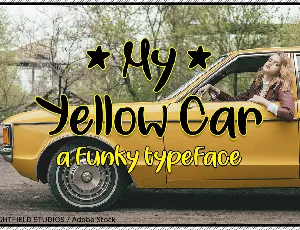 My Yellow Car font