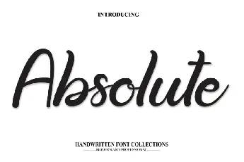 Absolute Script font