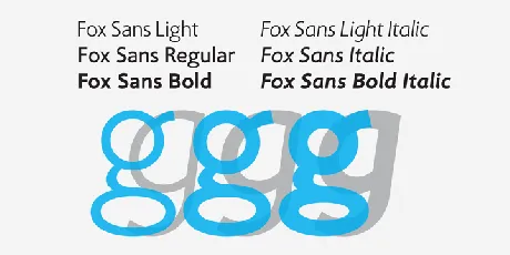 Fox Sans TRF Family font