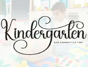 Kindergarten Script font