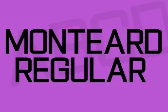 Monteard font