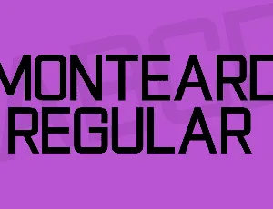 Monteard font