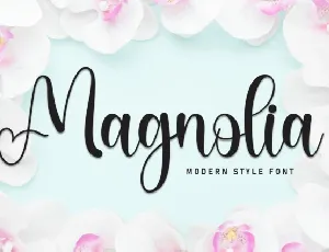 Magnolia Script font