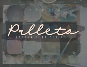 Palleto Handwritten font