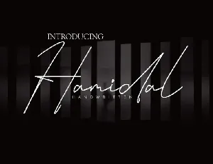 Hamidal Handwritten font