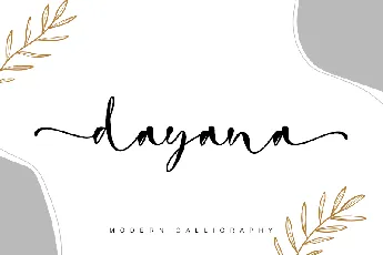 dayana - personal use font