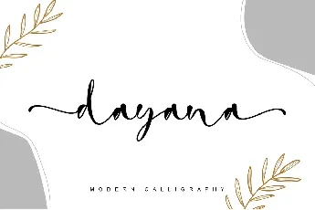 dayana - personal use font