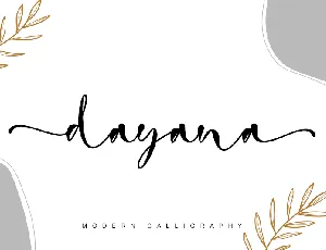 dayana - personal use font