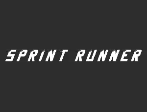 Sprint Runner Demo font