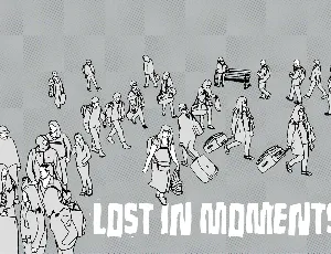 Lost in moments font