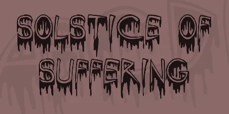 Solstice Of Suffering font