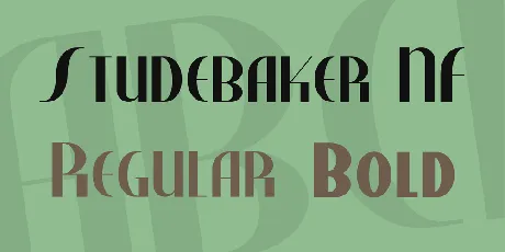 Studebaker NF font