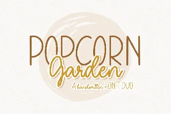 Popcorn Garden font