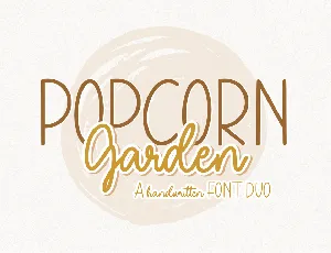 Popcorn Garden font