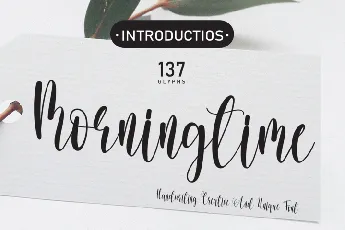 Morningtime font