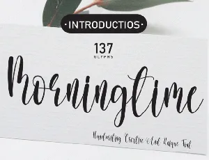 Morningtime font