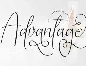 Advantage Handwritten font