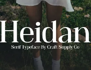 Heidan font