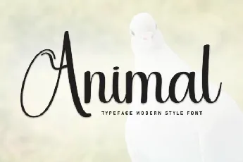 Animal Calligraphy font