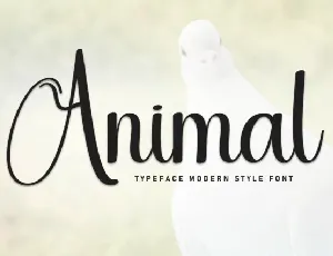 Animal Calligraphy font