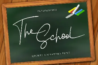 The School font