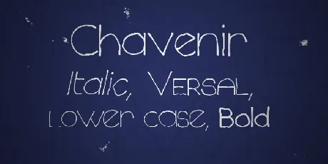 Chavenir font