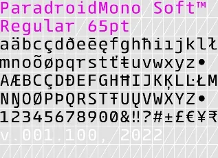 ParadroidMono Soft Family font