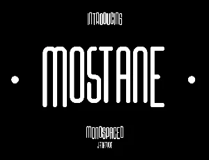 Mostane font