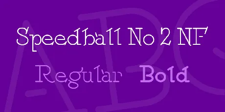 Speedball No 2 NF font