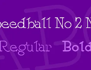 Speedball No 2 NF font