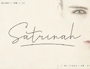 Satrinah Demo font