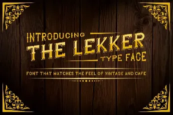 The Lekker Vintage font