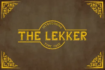 The Lekker Vintage font