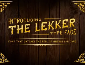 The Lekker Vintage font