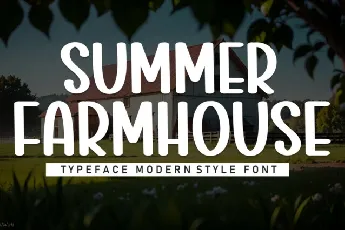 Summer Farmhouse Display font