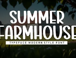 Summer Farmhouse Display font