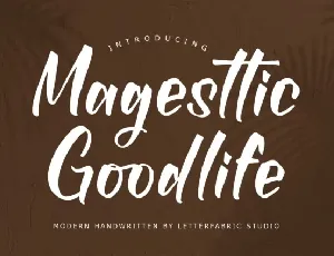 Magesttic Goodlife font