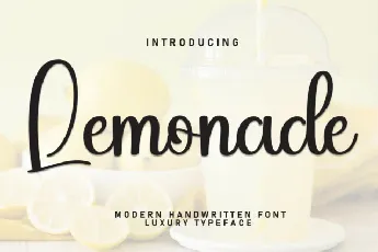 Lemonade Script font