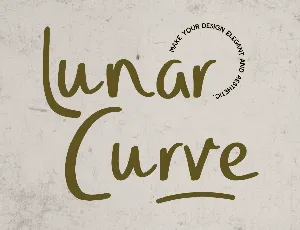 CF LunarCurve DEMO font