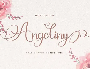 Angeliny Calligraphy Script font