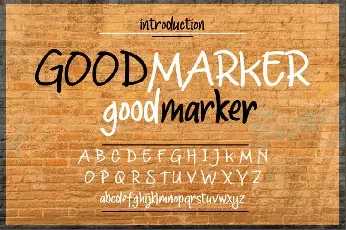 Goodmarker font