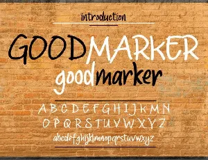 Goodmarker font