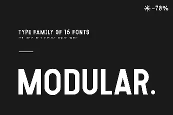 Modular Family font