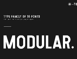 Modular Family font