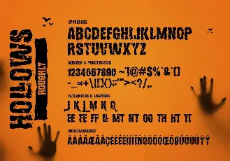 Hollows Free font