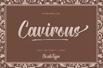 Cavirous Demo font