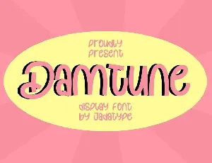 Damtune font