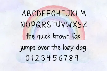 Cloudy June font